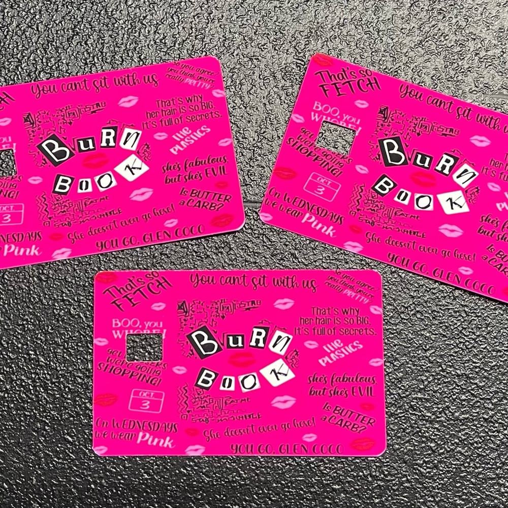 Pink Burn Book Card Holder